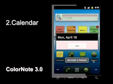 ColorNote 3.0 update : android notepad app