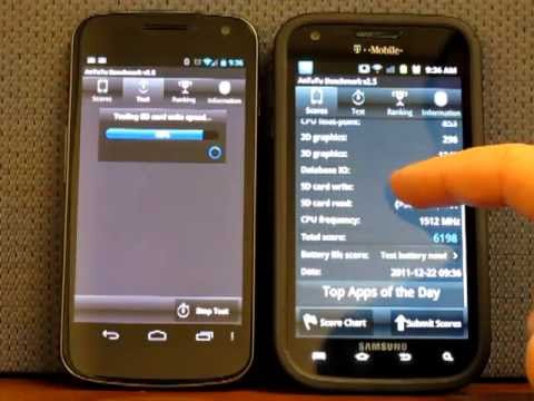 Galaxy Nexus VS Galaxy S2 (Antutu Benchmark)
