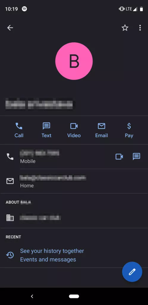 google kontakty cerny design