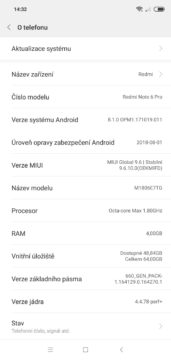 Hardware Xiaomi Redmi Note 6