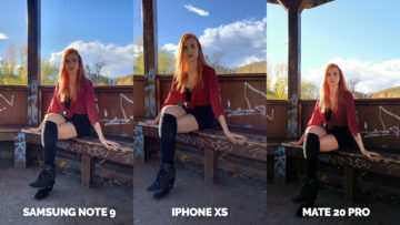 jak foti apple iphone xs vs huawei mate 20 pro vs samsung galaxy note 9 modelka