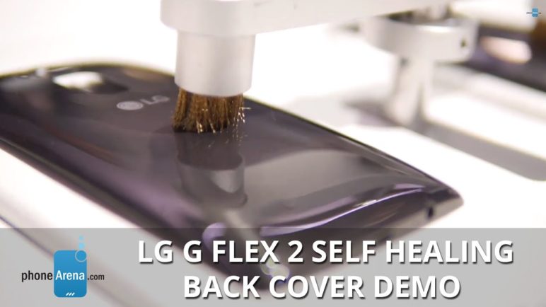 LG G Flex 2 Self Healing Back Cover Demo