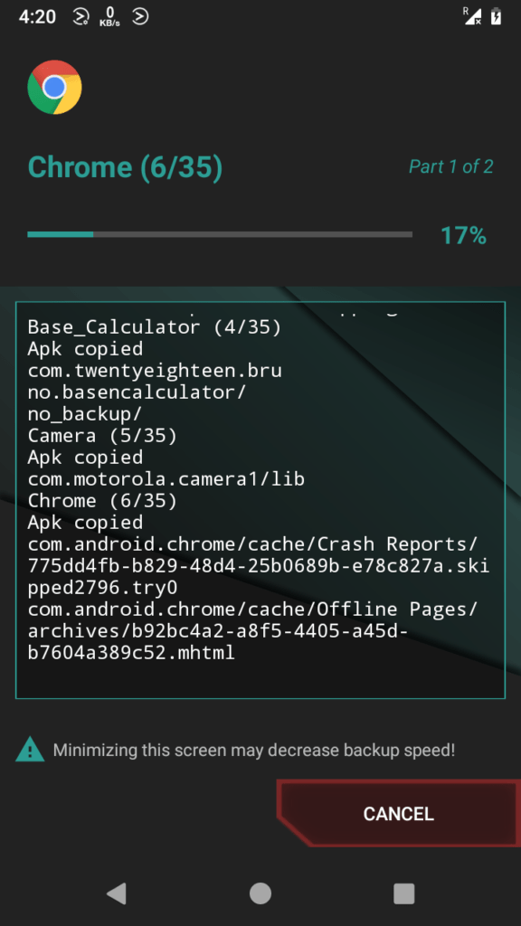 Migrate aplikace