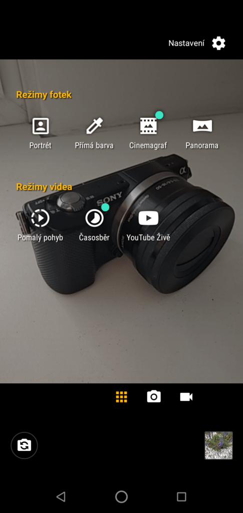 motorola fotoaparat aplikace