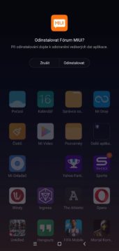 Odstranit aplikaci Xiaomi Redmi Note 6