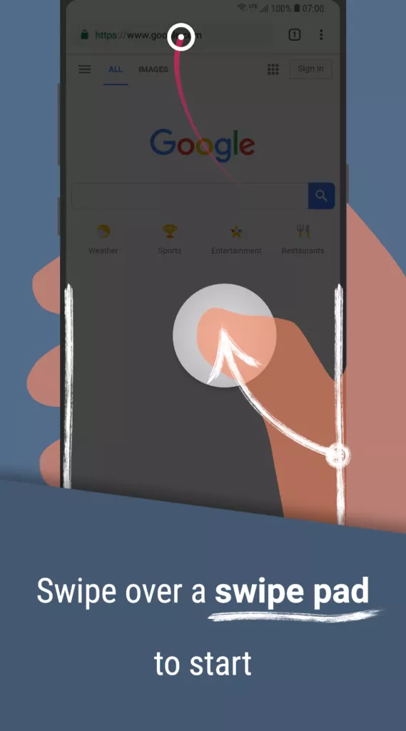 Reachability Cursor - ovládejte mobil jednou rukou