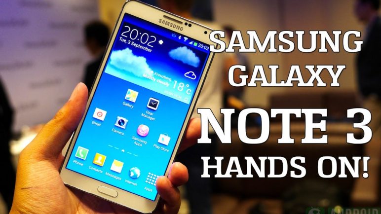 Samsung Galaxy Note 3 Hands on!