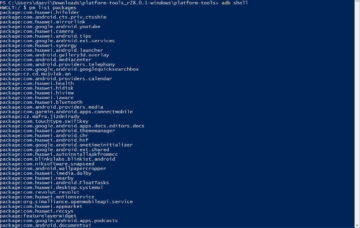 seznam aplikaci adb