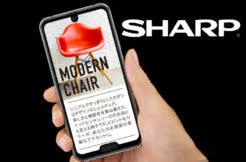 sharp telefon dva vyrezy