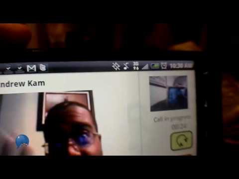 Skype video calling on an HTC EVO 4G (Live demo) Sprint