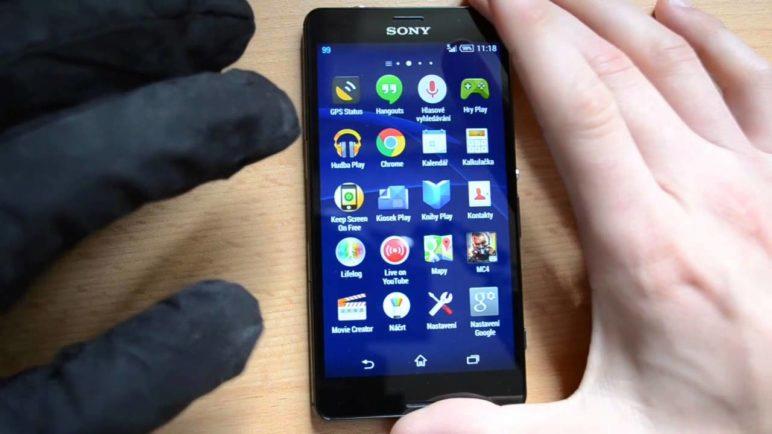 Sony Xperia Z3 Compact - ovládání v rukavicích