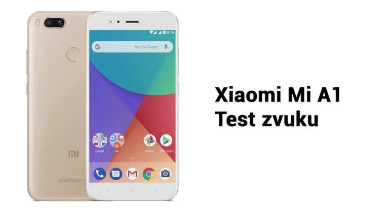 Telefon Xiaomi Mi A1 - test nahrávání zvuku