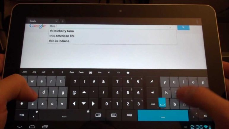 Thumb Keyboard for Android™ (Phone/Tablet)