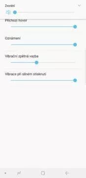 uprava vibraci samsung telefon