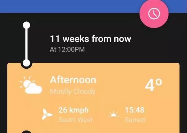 Weather Timeline - Demo