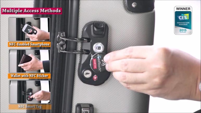 World's-1st eGeeTouch® Smart Luggage Lock