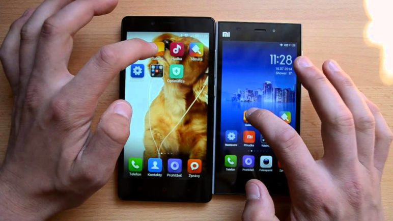 Xiaomi Redmi Note vs. Xiaomi Mi3 - rychlost prostředí