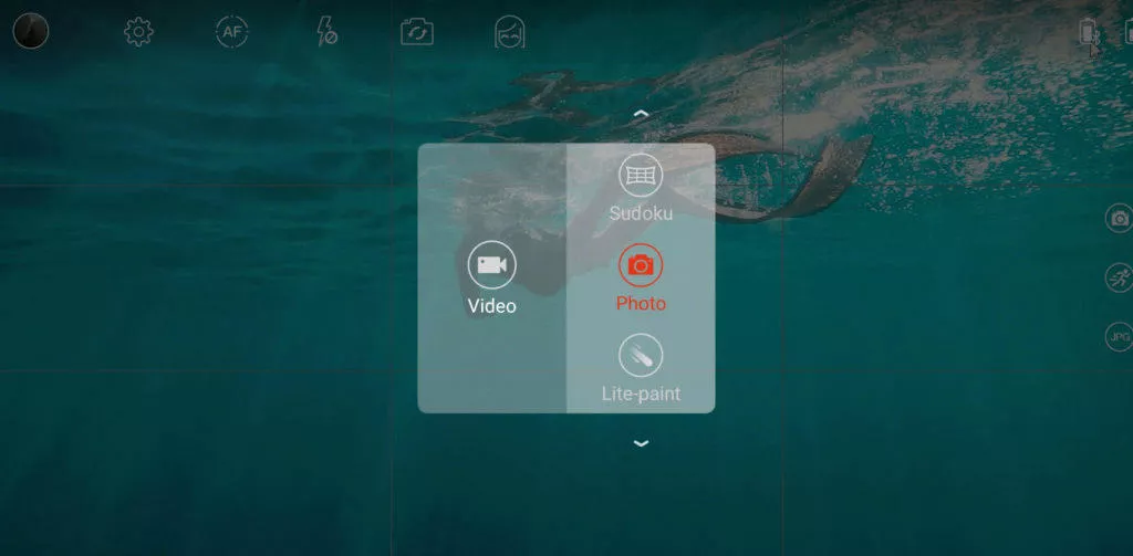 Atom Gimbal snoppa app rezimy