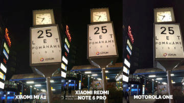 Fototest Xiaomi Mi A2 vs Xiaomi Redmi Note 6 Pro vs Motorola One nocni fotografie