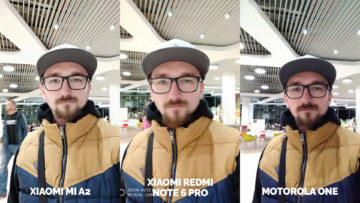 Fototest Xiaomi Mi A2 vs Xiaomi Redmi Note 6 Pro vs Motorola One selfie umele svetlo