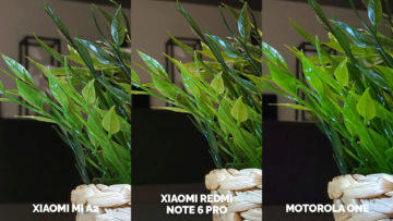 Fototest Xiaomi Mi A2 vs Xiaomi Redmi Note 6 Pro vs Motorola One umele osvetleni kvetina detail