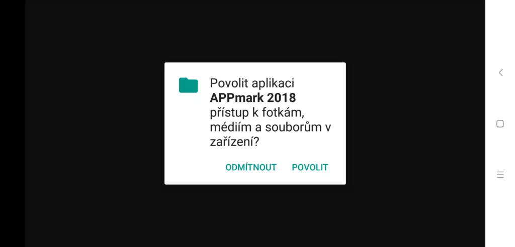 Požadavek na přístup k souborům