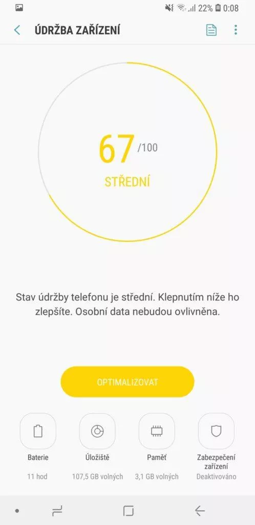 Samsung Galaxy A9 udrzba zarizeni