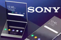 sony skladaci telefony pruhledny displej