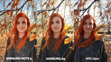 Srovnání fotoaparátů Samsung Galaxy A9 vs Samsung Galaxy Note 9 vs HTC U12+ portret