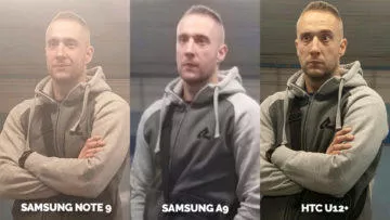 Srovnání fotoaparátů Samsung Galaxy A9 vs Samsung Galaxy Note 9 vs HTC U12+ umele osvetleni detail