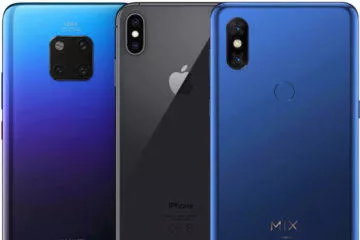 Srovnání Xiaomi Mi Mix 3 vs Apple iPhone XS Max vs Huawei Mate 20 Pro