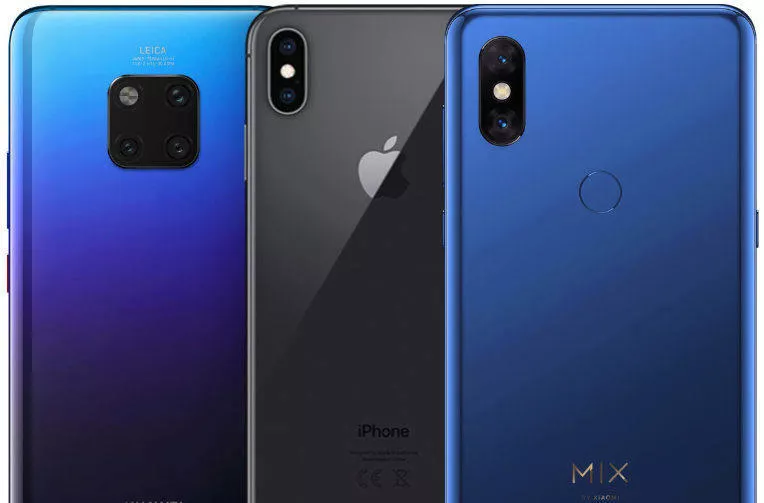 Srovnání Xiaomi Mi Mix 3 vs Apple iPhone XS Max vs Huawei Mate 20 Pro