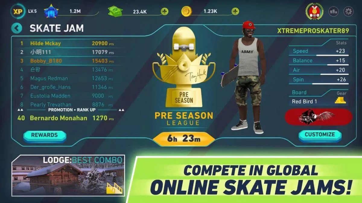 Nová skateboard hra pro Android Tony Hawk's Skate Jam vychází