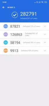 Xiaomi mi mix 3 antutu
