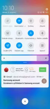 Xiaomi mi mix 3 notifikace