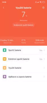 Xiaomi mi mix 3 vyuziti baterie