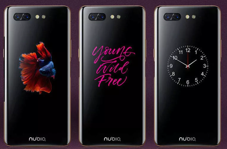 zte nubia x zadni displej zte nubia x zadni displej