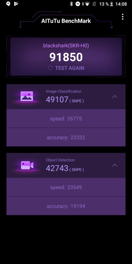 AiTuTu benchmark vysledek xiaomi blackshark