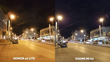 fototest Xiaomi Mi A2 vs Honor 10 Lite nocni ulice