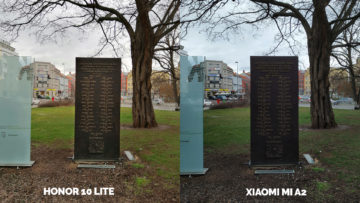 fototest Xiaomi Mi A2 vs Honor 10 Lite pamatnik