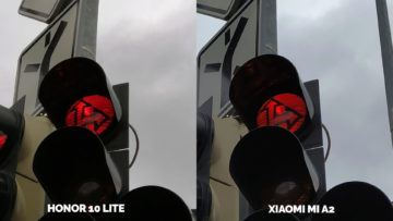 fototest Xiaomi Mi A2 vs Honor 10 Lite semafor detail