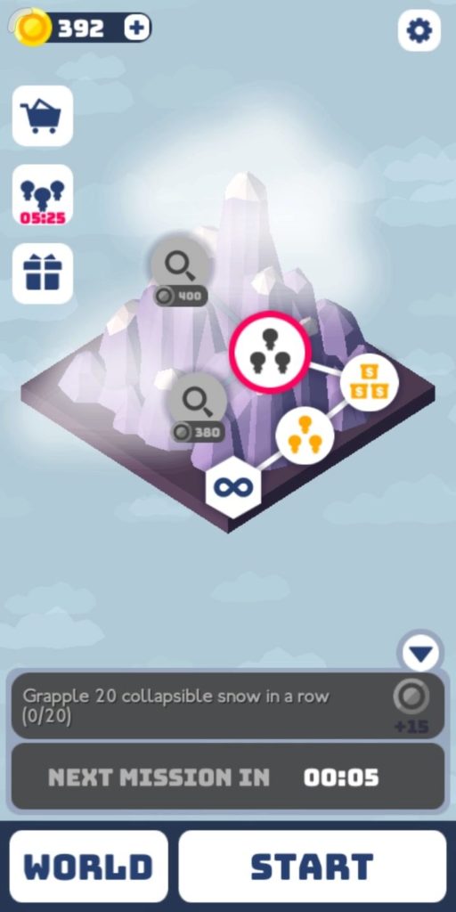 Hang-Line-Mountain-Climber-recenze menu
