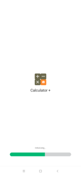 Inicializace programu Calculator+