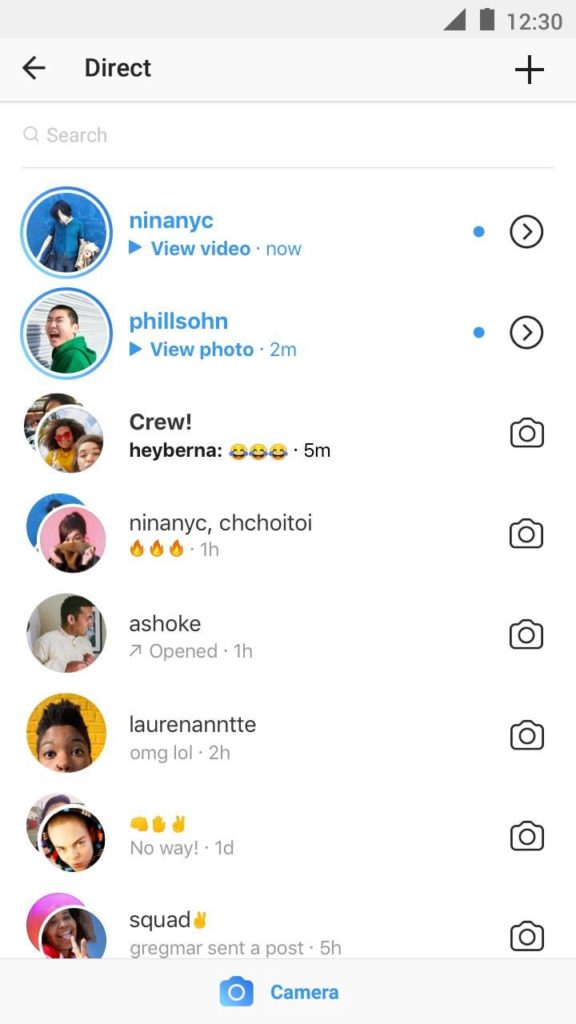 instagram zpravy