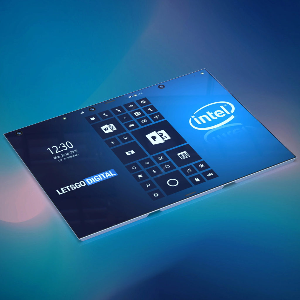 intel ohebny tablet design