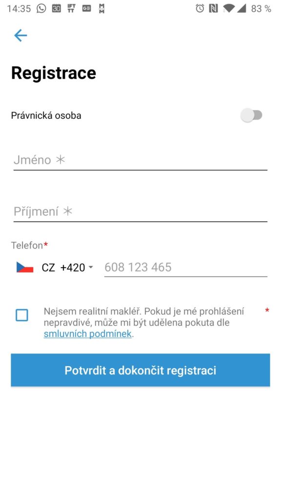 Jméno a telefon