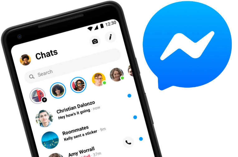 novy redesign facebook messenger