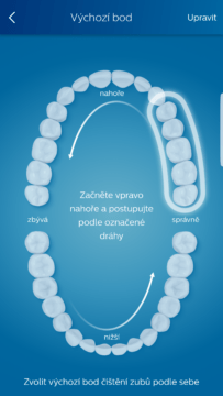 Philips Sonicare aplikace rady k cisteni zubu