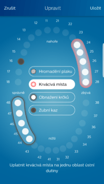 Philips Sonicare aplikace zuby