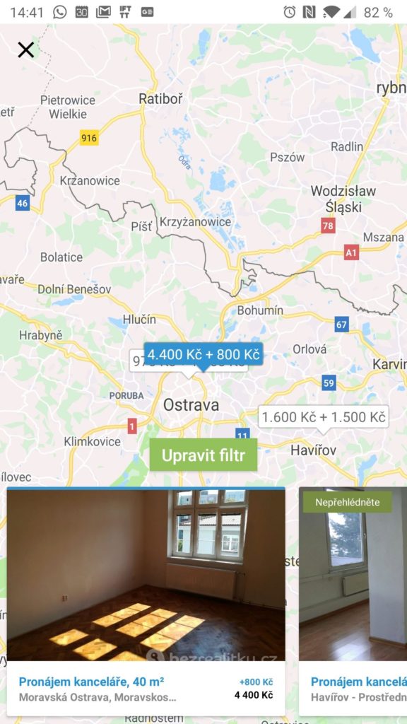 Zobrazení v mapě